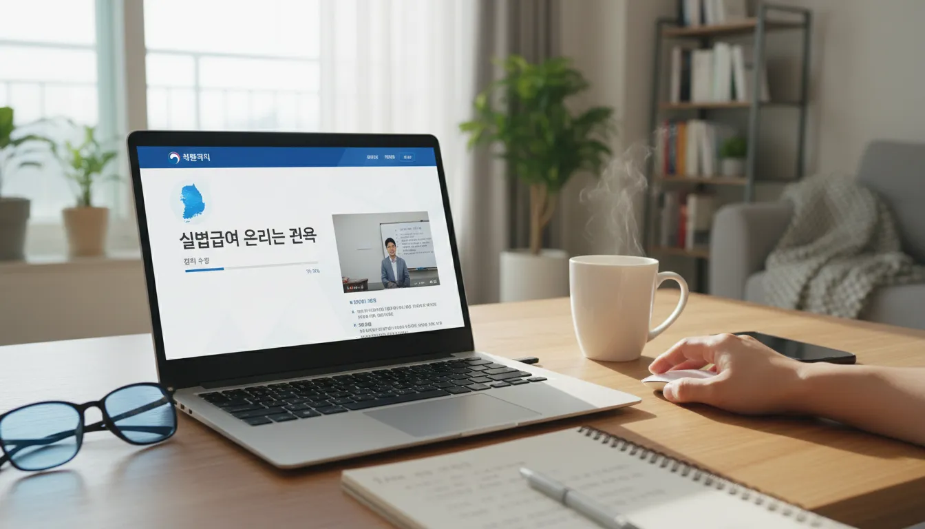 실업급여 수급자격 온라인 교육 신청 방법 및 고용24 이수 가이드 2