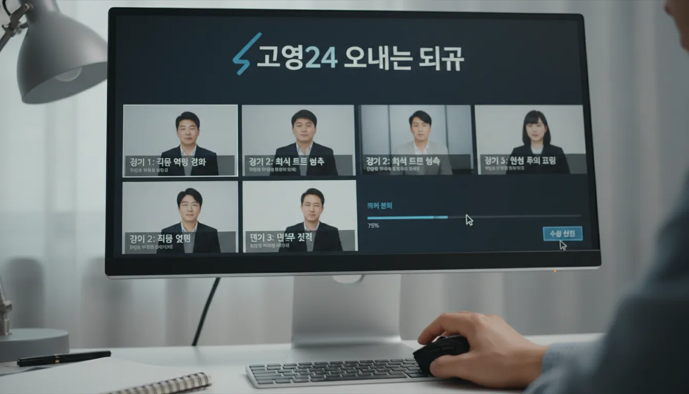 실업급여 온라인 교육, 실제 경험자의 조언