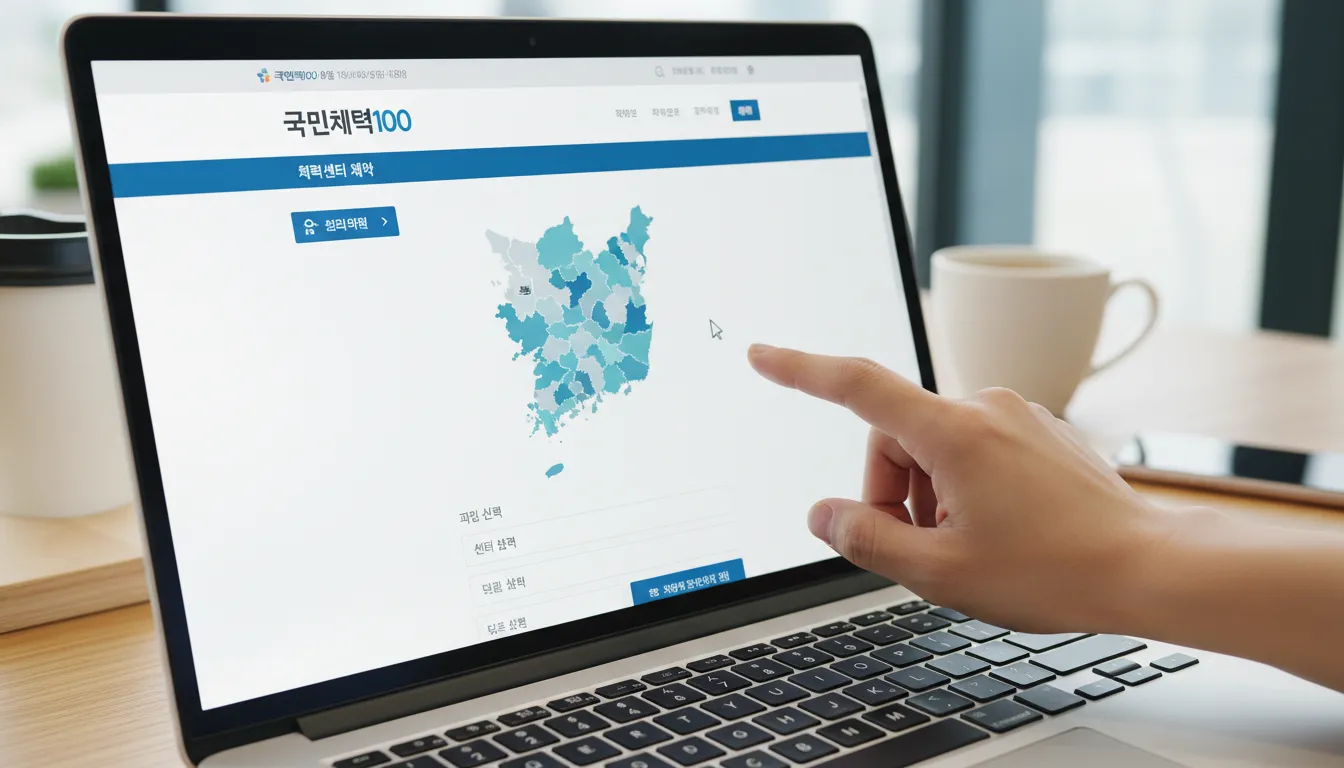 국민체력100 무료 체력측정 신청 방법 상세 안내