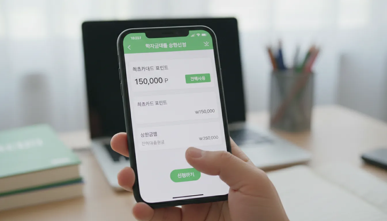 학자금대출 체크카드 포인트 상환, 신청 방법 및 유의사항