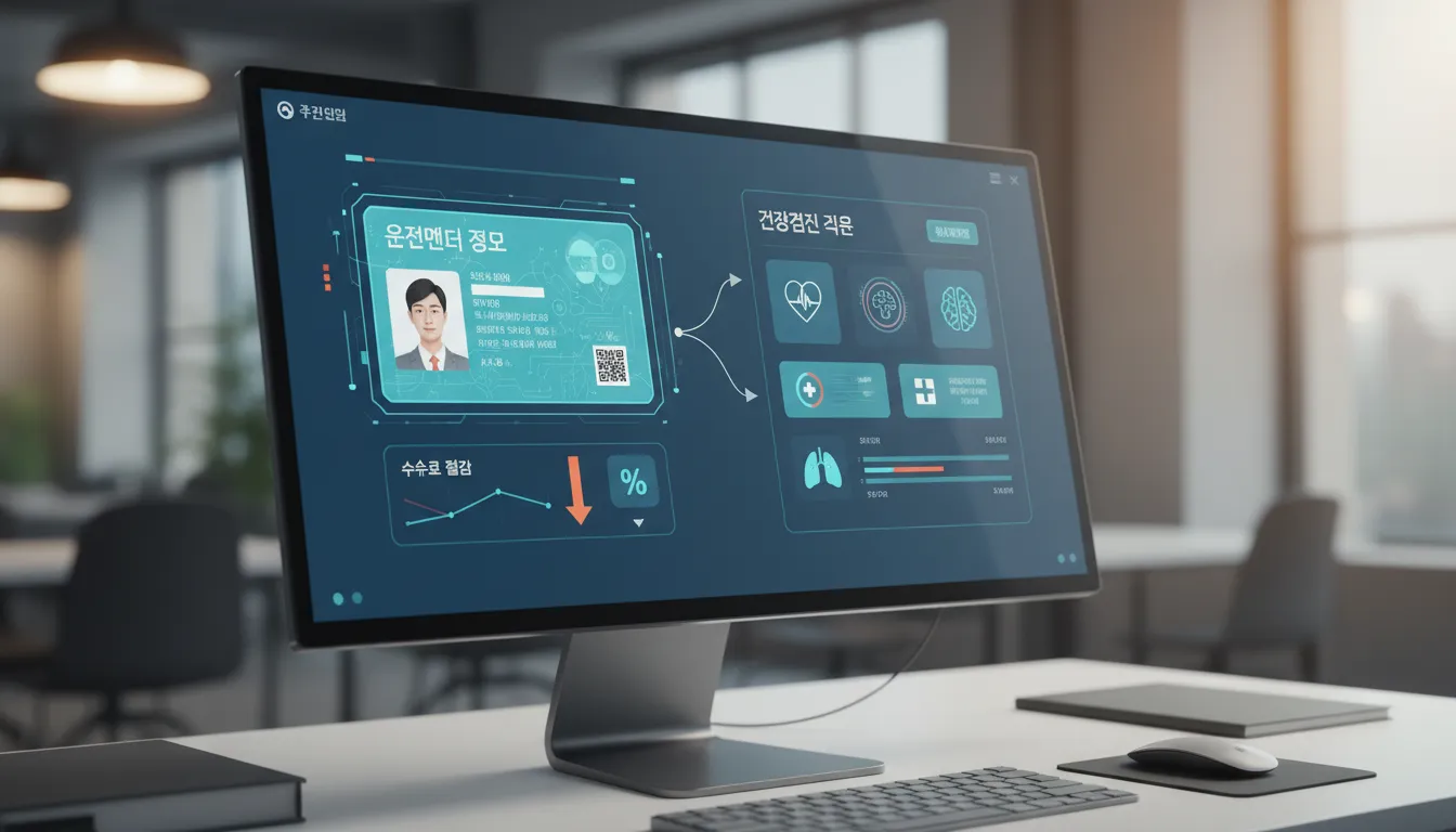 1종보통 운전면허 적성검사 수수료 절감, 어떤 제도인가요?