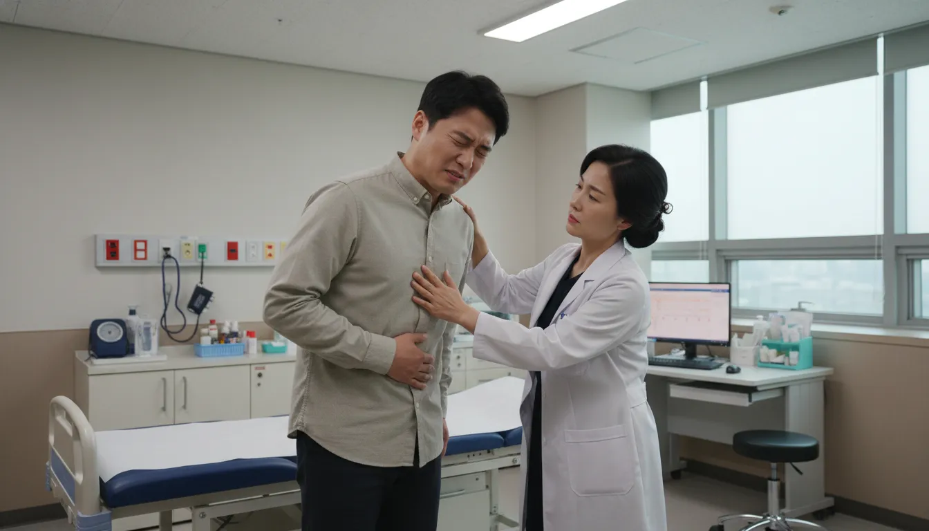 위치별 연관 장기와 자가 진단 체크리스트