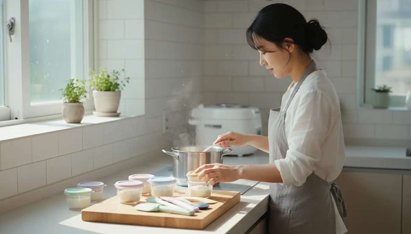 초기이유식 식단표 시작 전 필수 준비물과 적절한 시기