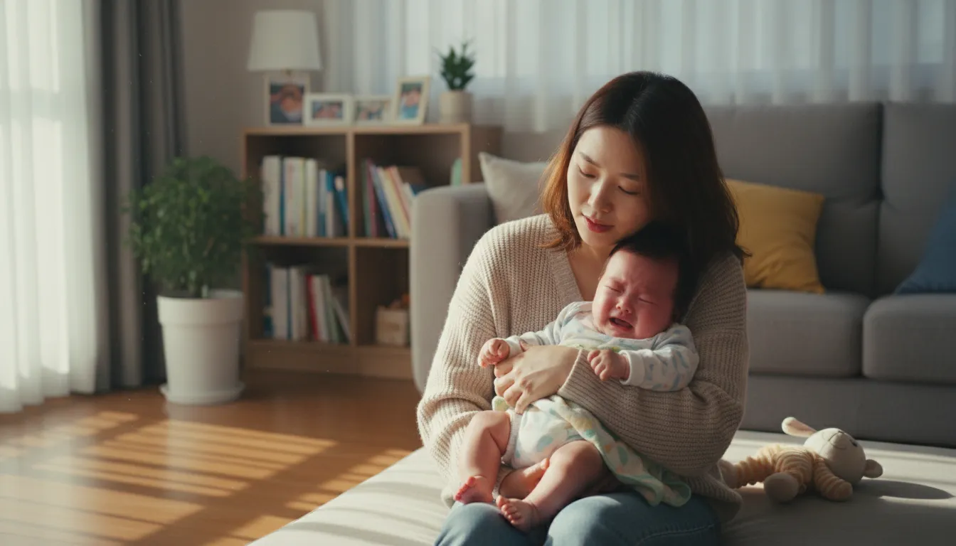 원더웍스 기간 증상 계산기 아기 울음 달래기 시기별 대처법