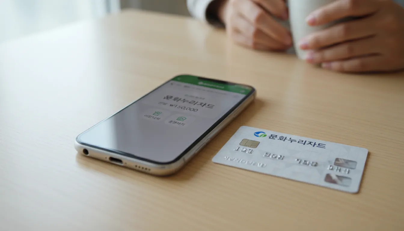 실시간 문화누리카드 잔액 조회, 초간단 3가지 방법