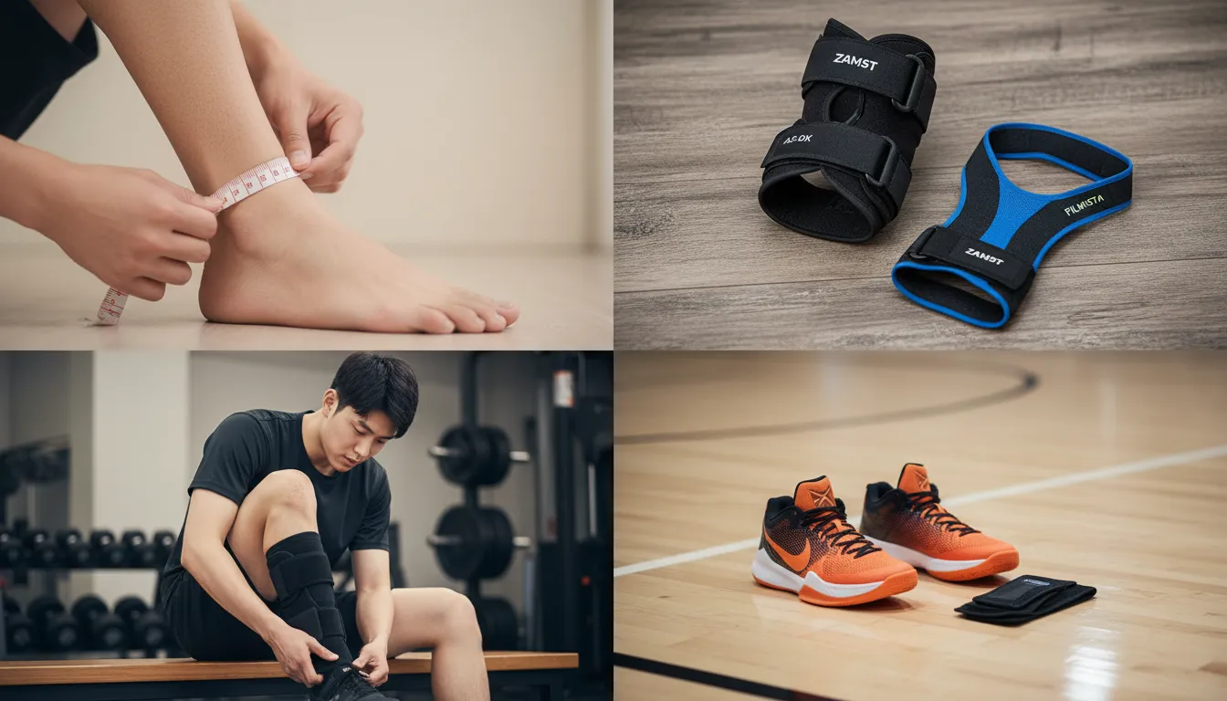 잠스트 발목보호대 사이즈 추천 측정 오류 방지 착용감 비교 1