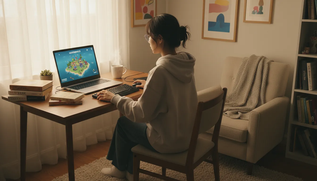 에픽게임즈 무료게임 Havendock 한글 패치 적용 설정 방법