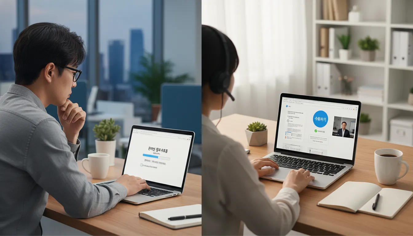 한국보건복지인재원 의무교육 정답 퀴즈 수료증 발급 오류 해결 1