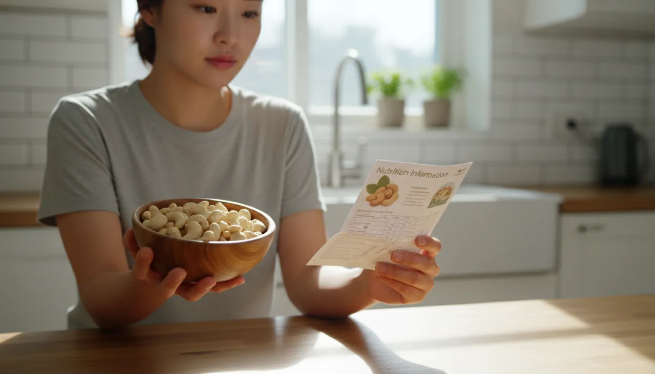캐슈넛 영양성분 한눈에 보기